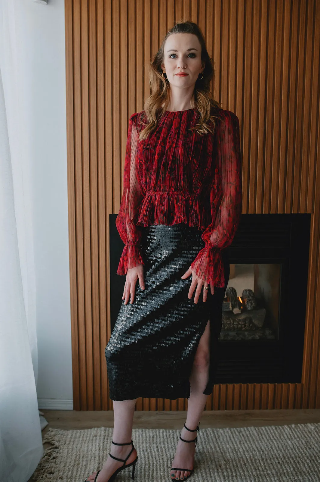 The Filippa Plissé Peplum Top