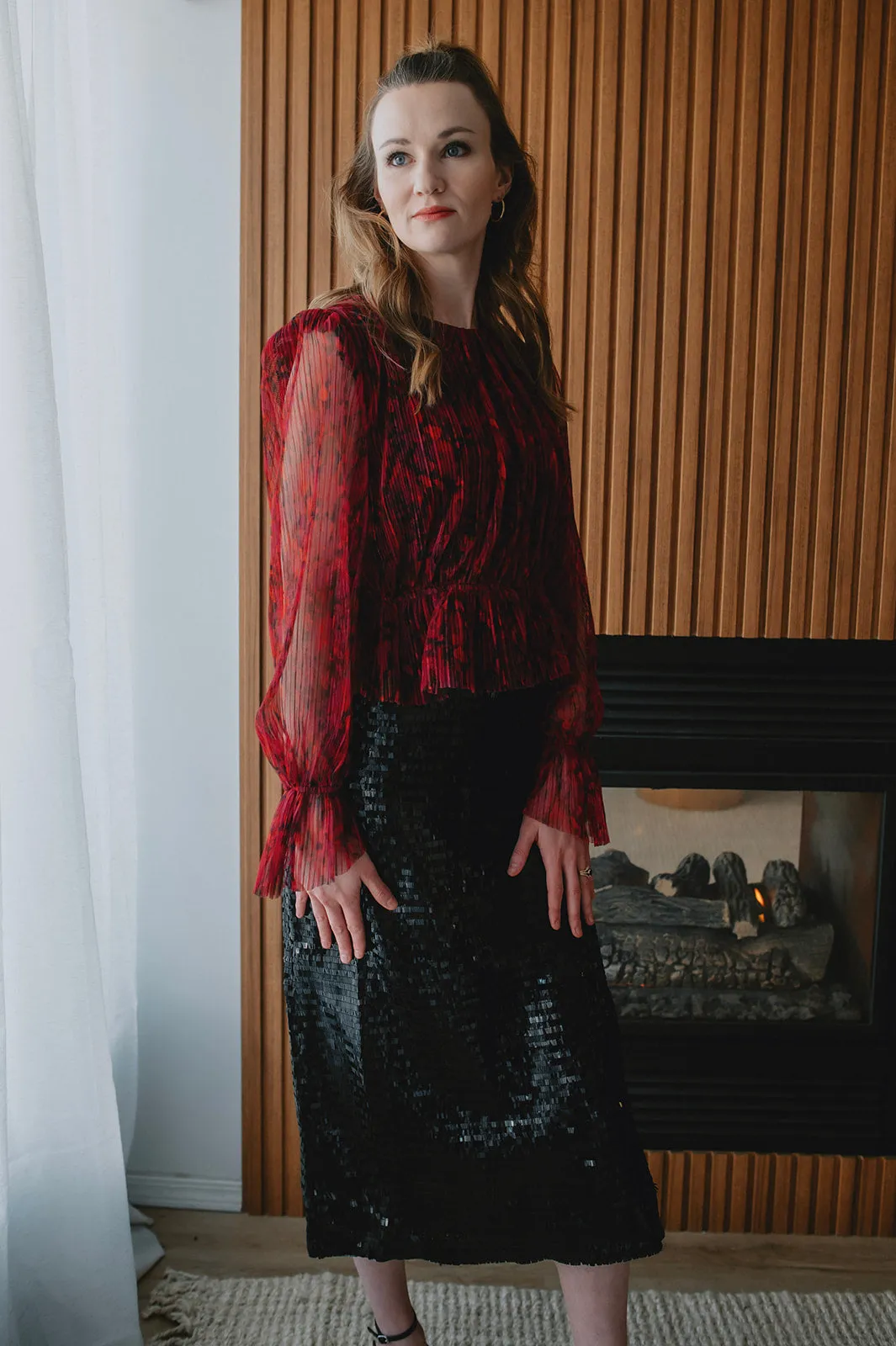 The Filippa Plissé Peplum Top