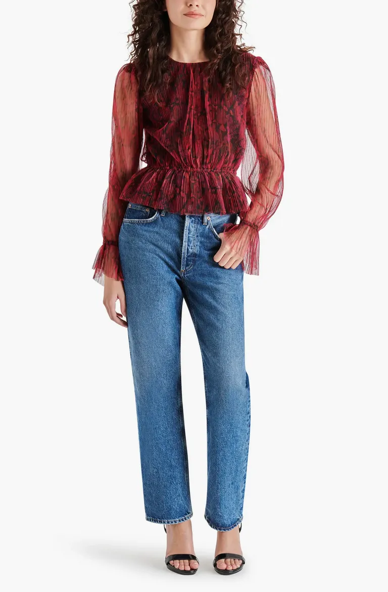 The Filippa Plissé Peplum Top