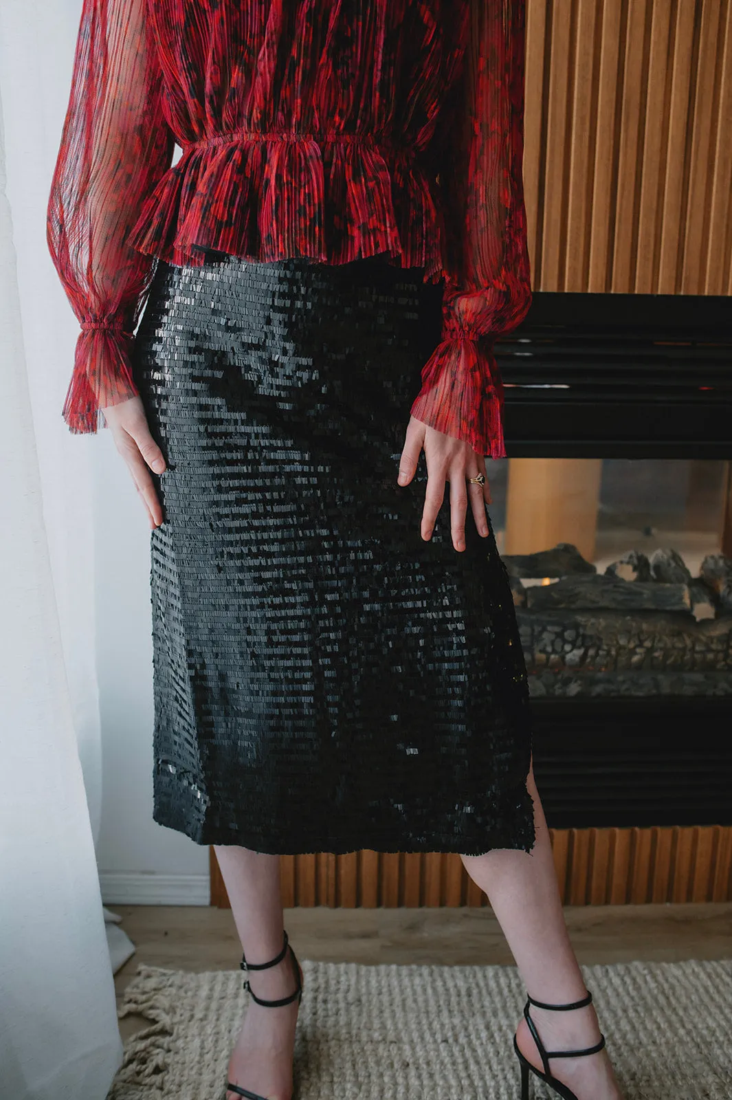 The Filippa Plissé Peplum Top
