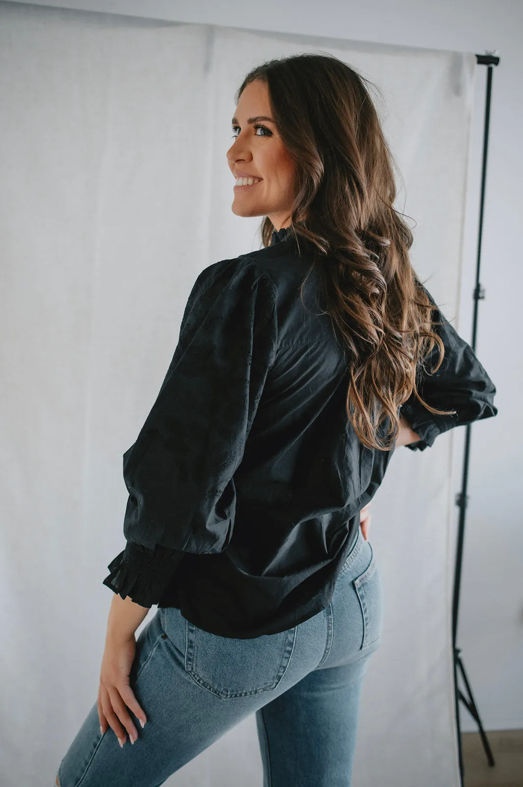The Kilja Blouse by Part Two - Black - PLUS