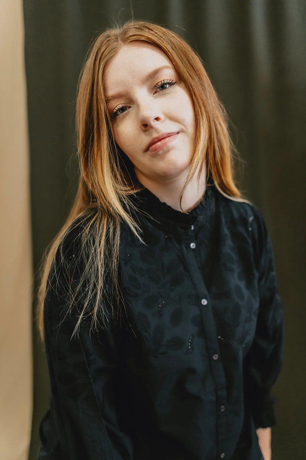 The Kilja Blouse by Part Two - Black - PLUS
