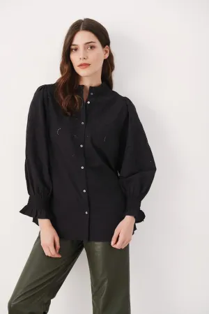 The Kilja Blouse by Part Two - Black - PLUS