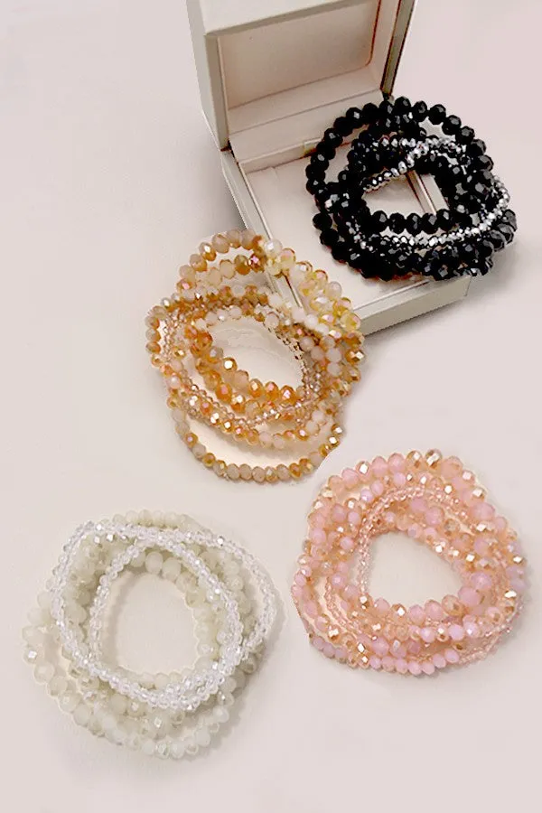The Nadine 7 Piece Beaded Bracelet Set