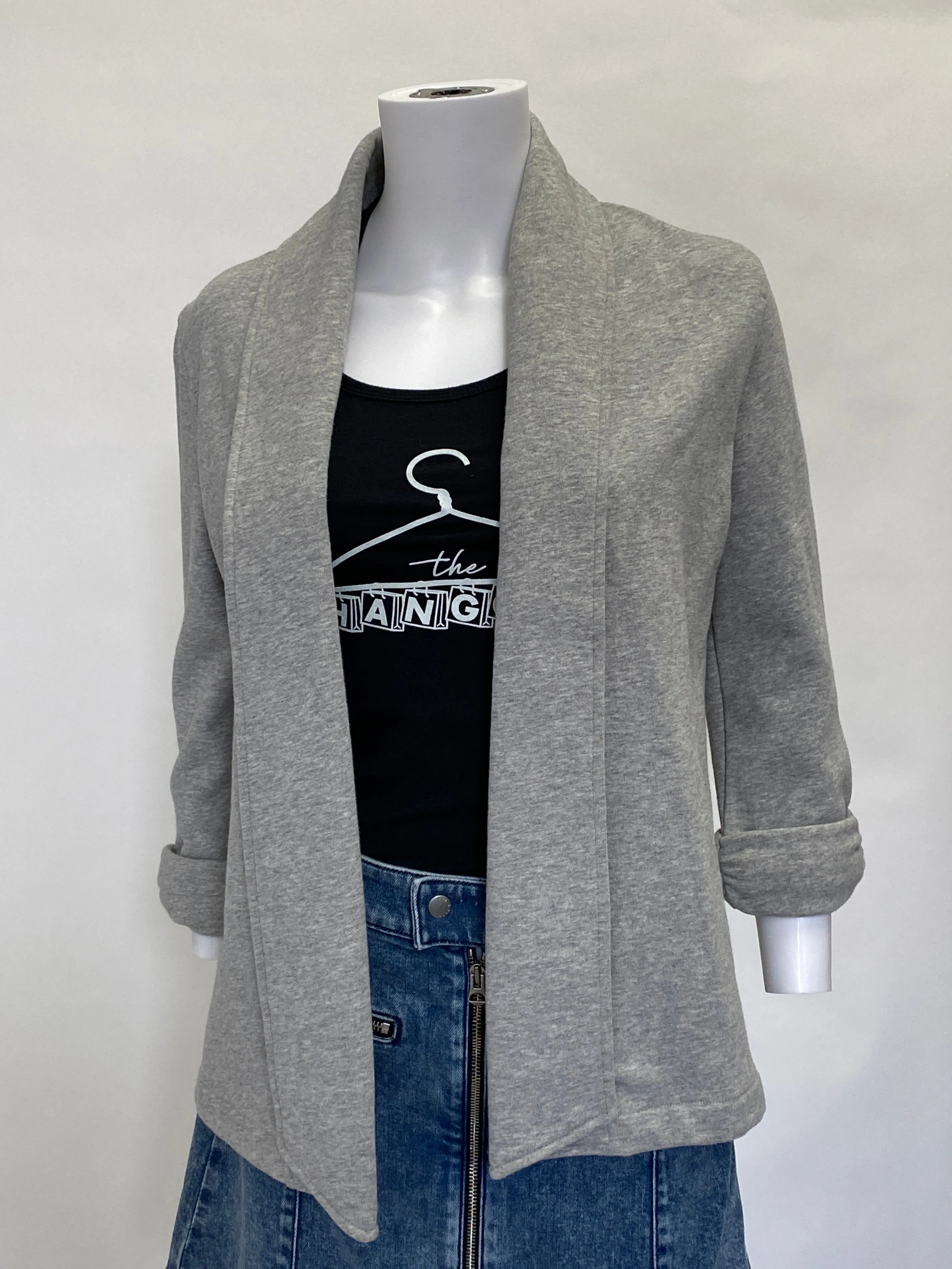 Theory Grey Sweatshirt Blazer 'ASHBEY'