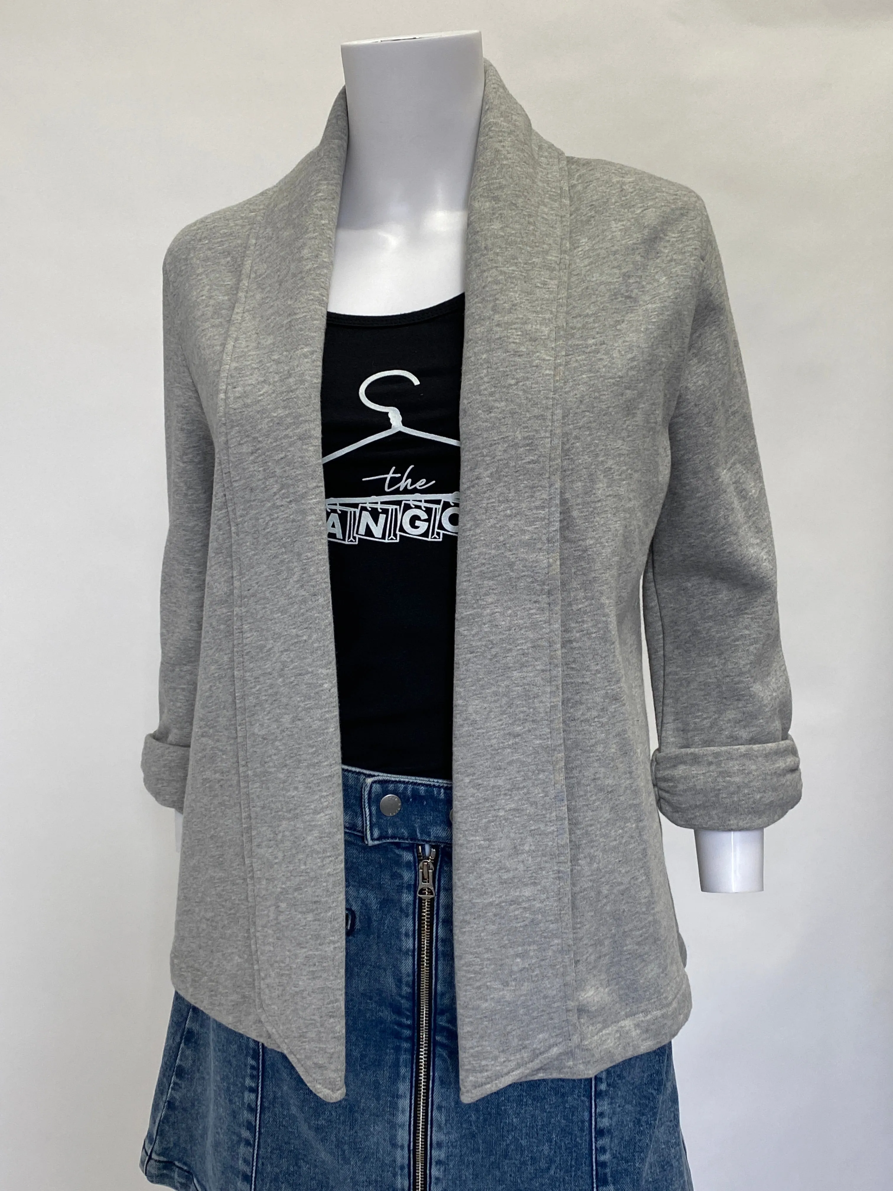 Theory Grey Sweatshirt Blazer 'ASHBEY'