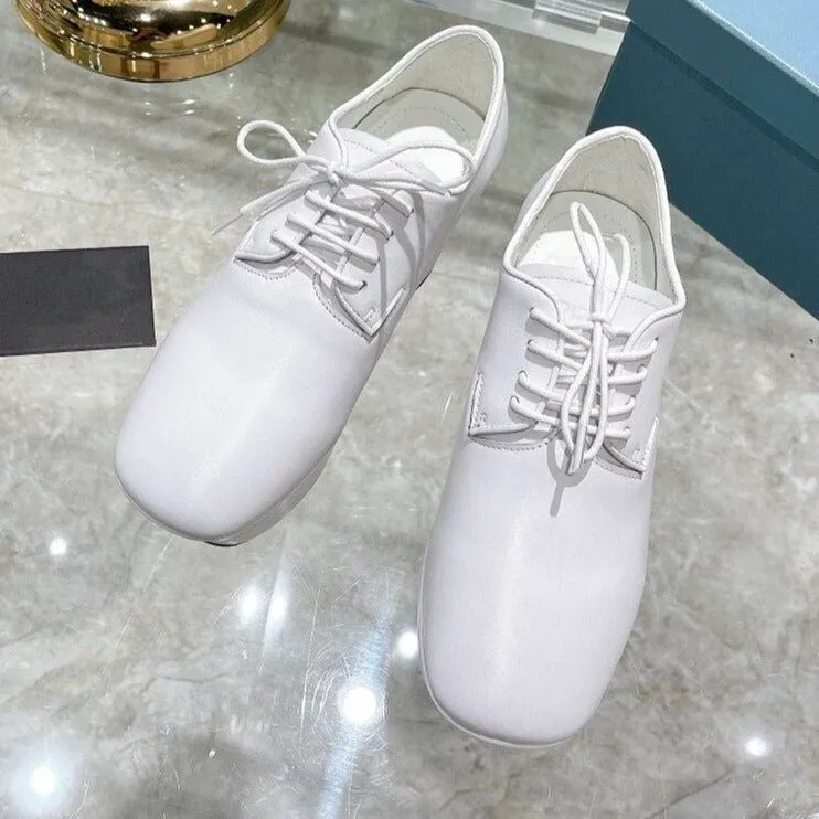 Thick Sole Casual Shoes Chunky High Heels Lady Pumps