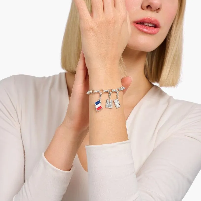 Thomas Sabo Charm Bracelet - White Charmista Coin
