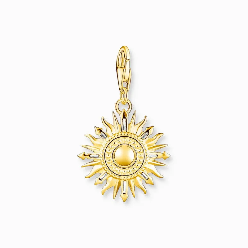 Thomas Sabo Charm Pendant - Colourful Sun - Gold