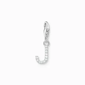 Thomas Sabo Charm Pendant Letter J with White Stones