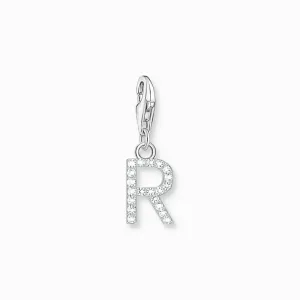 Thomas Sabo Charm Pendant Letter R with White Stones
