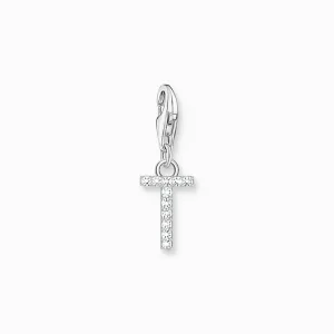 Thomas Sabo Charm Pendant Letter T with White Stones