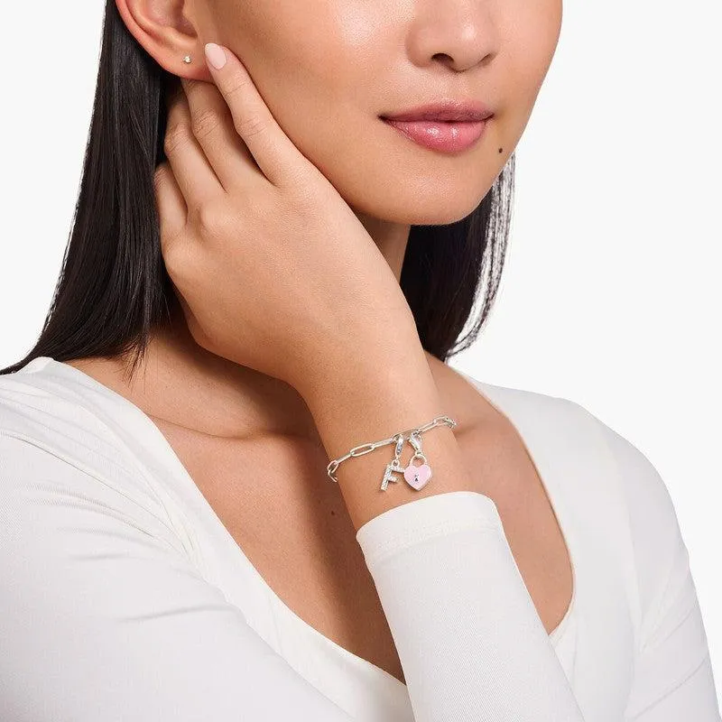 Thomas Sabo Charm Pendant Letter T with White Stones