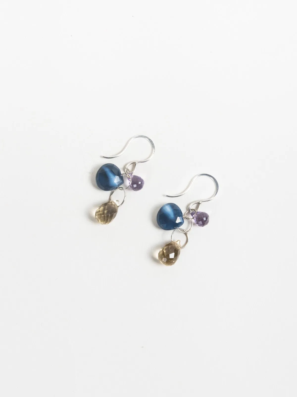 three drop earrings