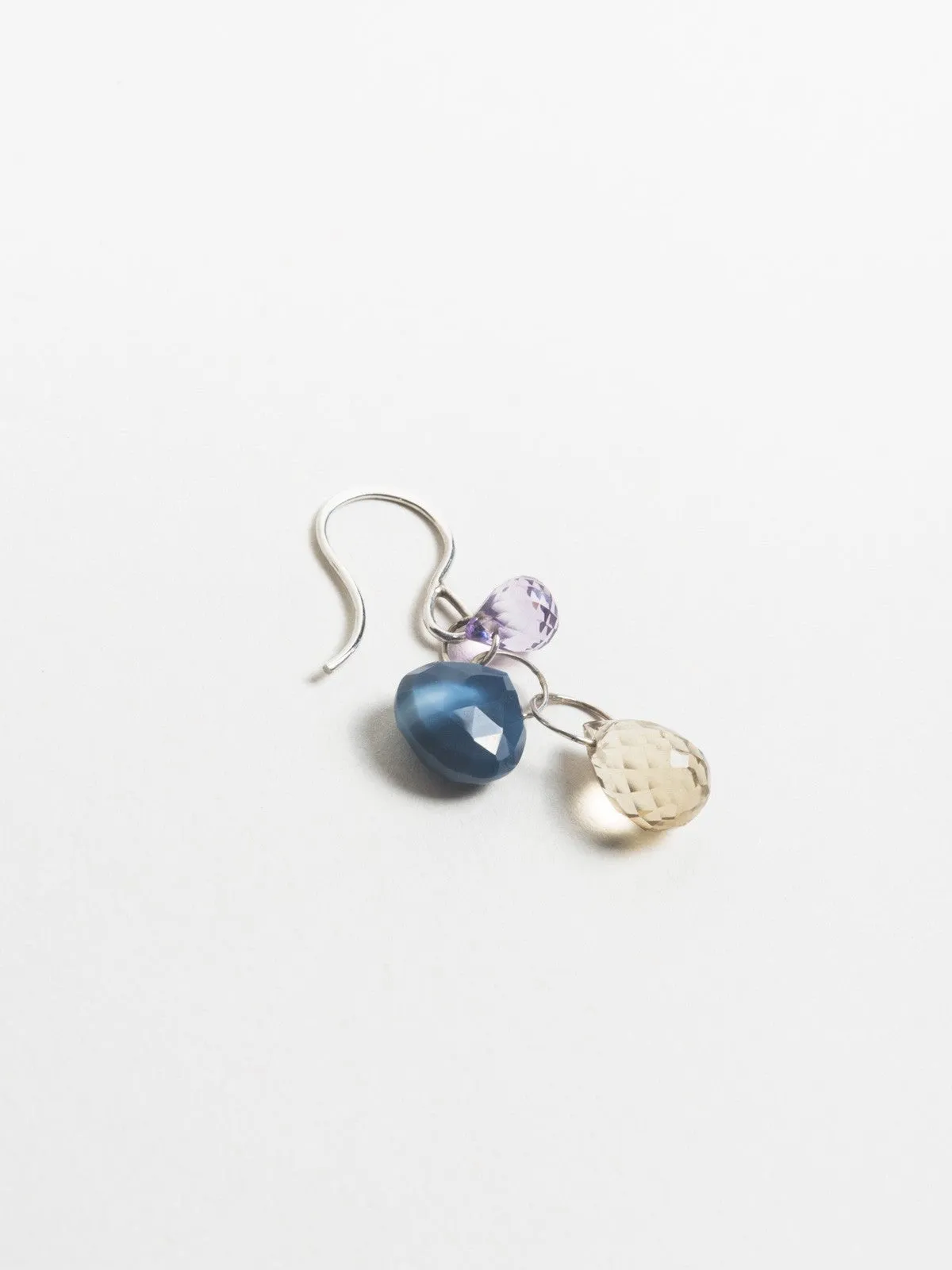 three drop earrings