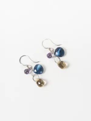 three drop earrings