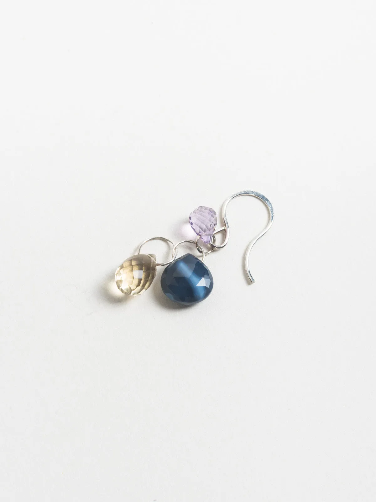 three drop earrings