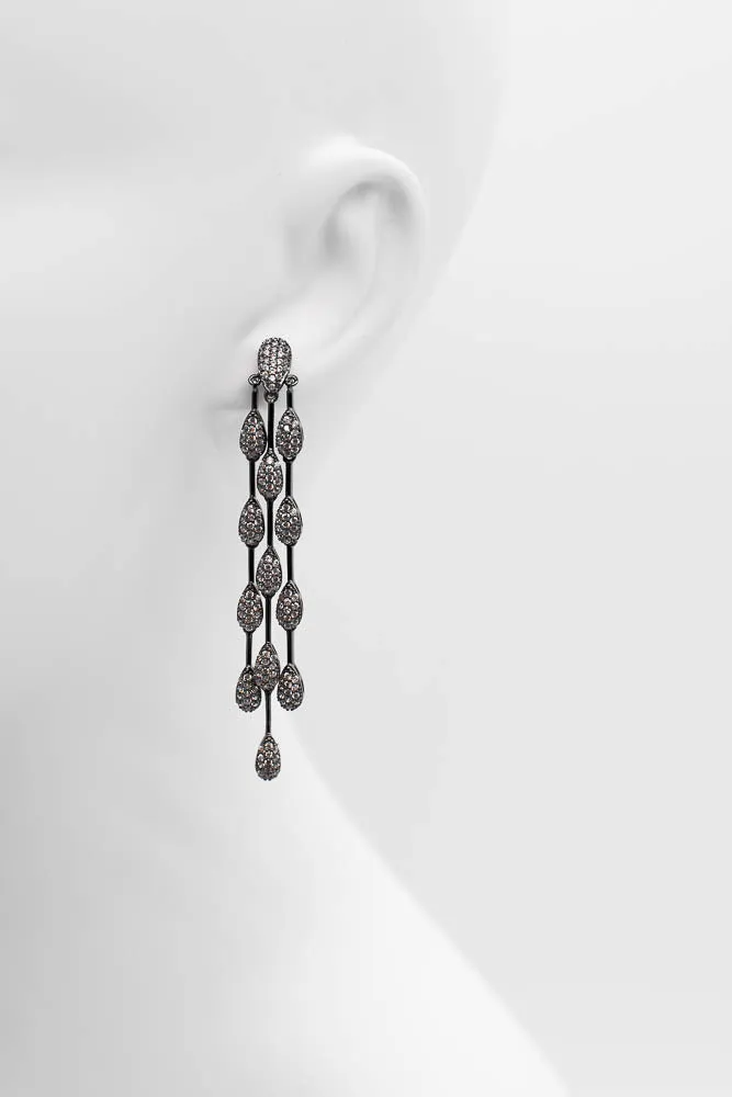 Three Strand Chandelier Earring