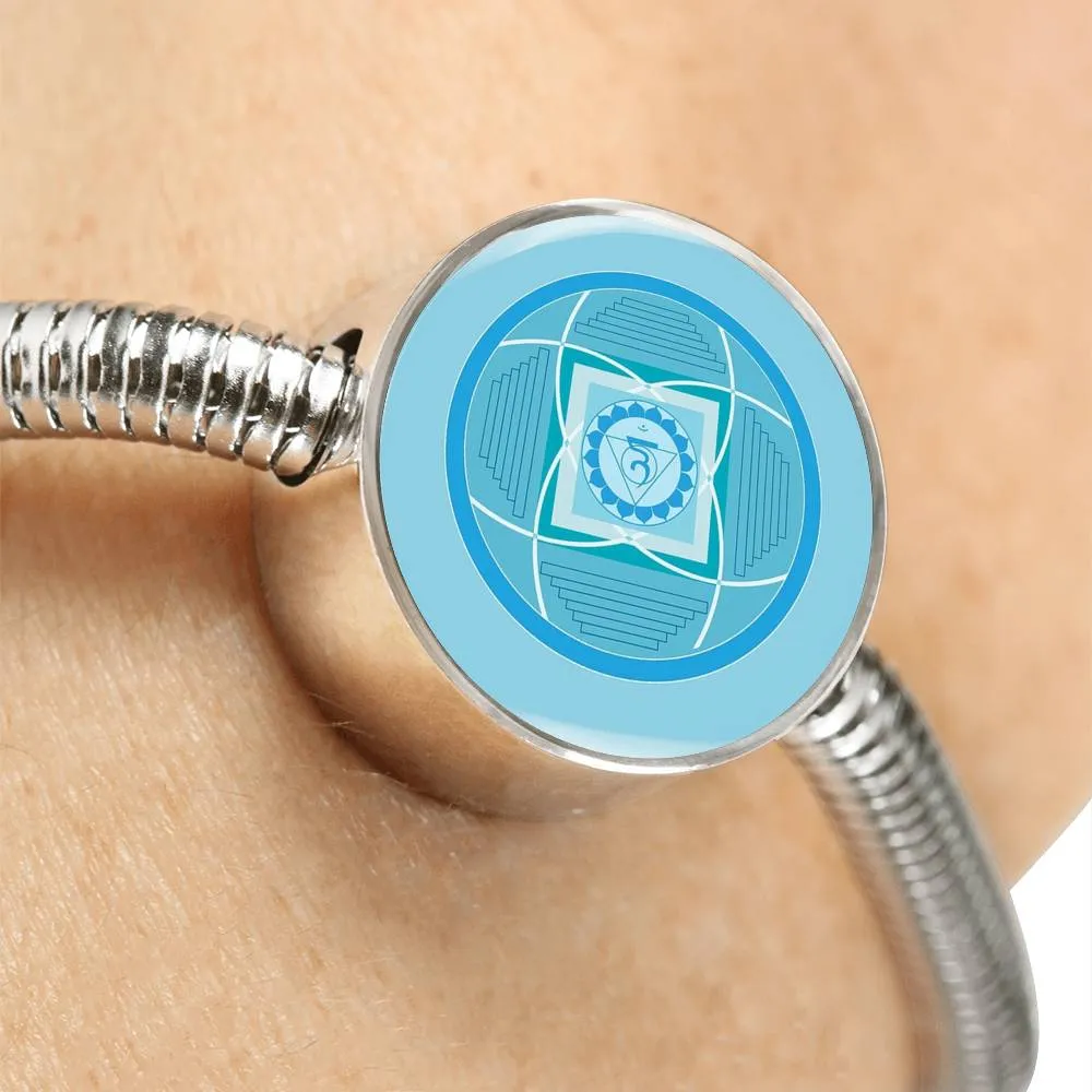 Throat (Fifth) Chakra Charm & Bracelet