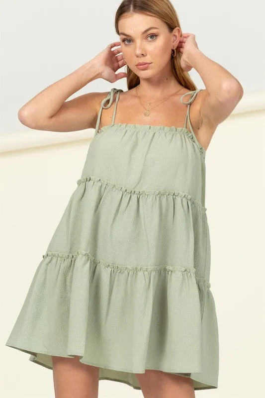Tiered Mini Dress
