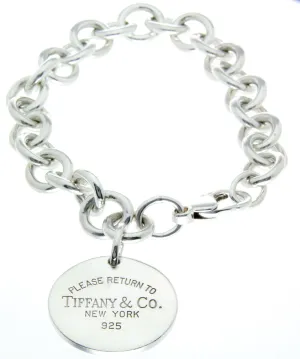 Tiffany & Co. Return to Tiffany Round Tag Charm Bracelet