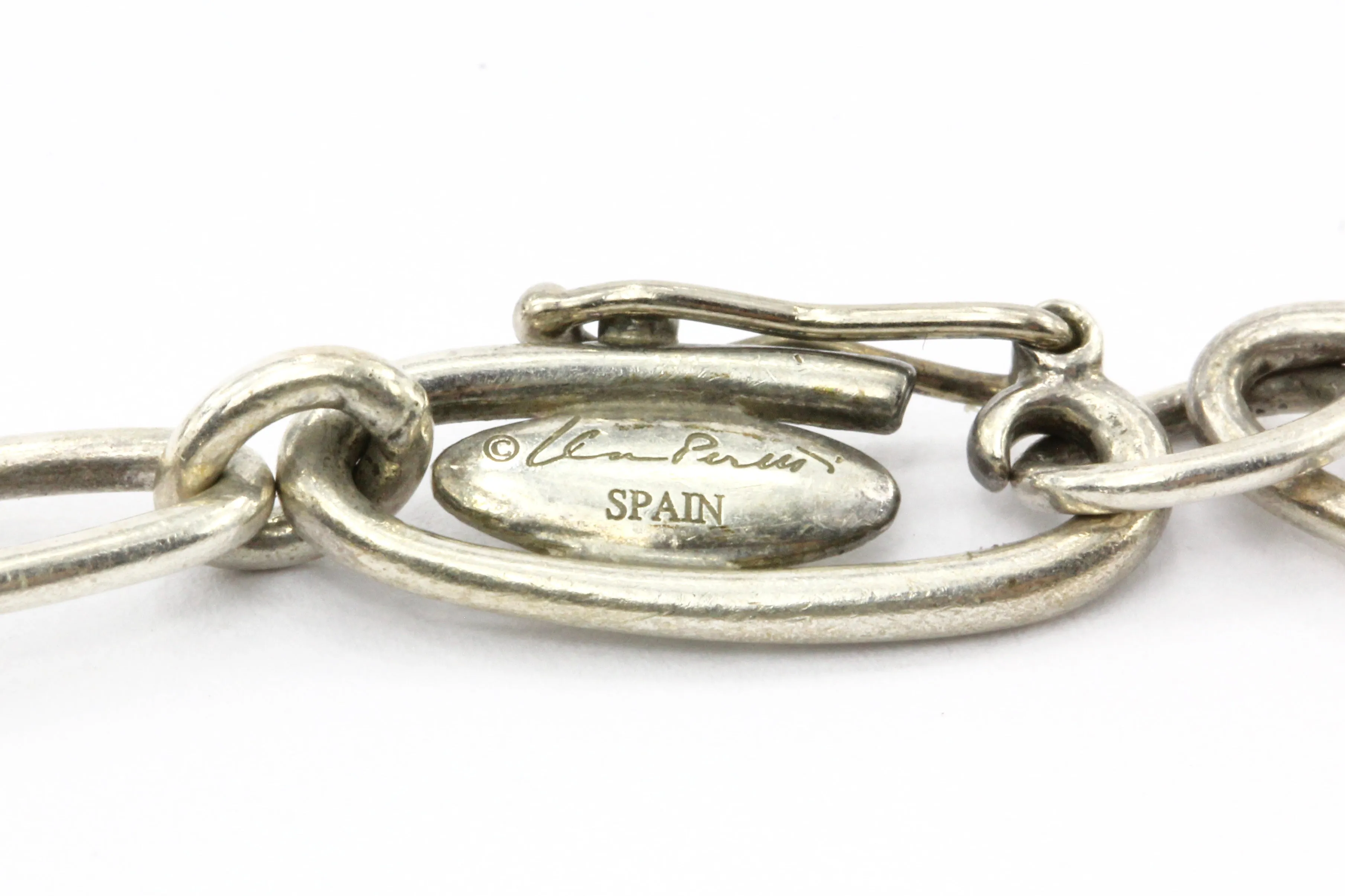 Tiffany & Co. Sterling Silver Multistage Five Charm Bracelet
