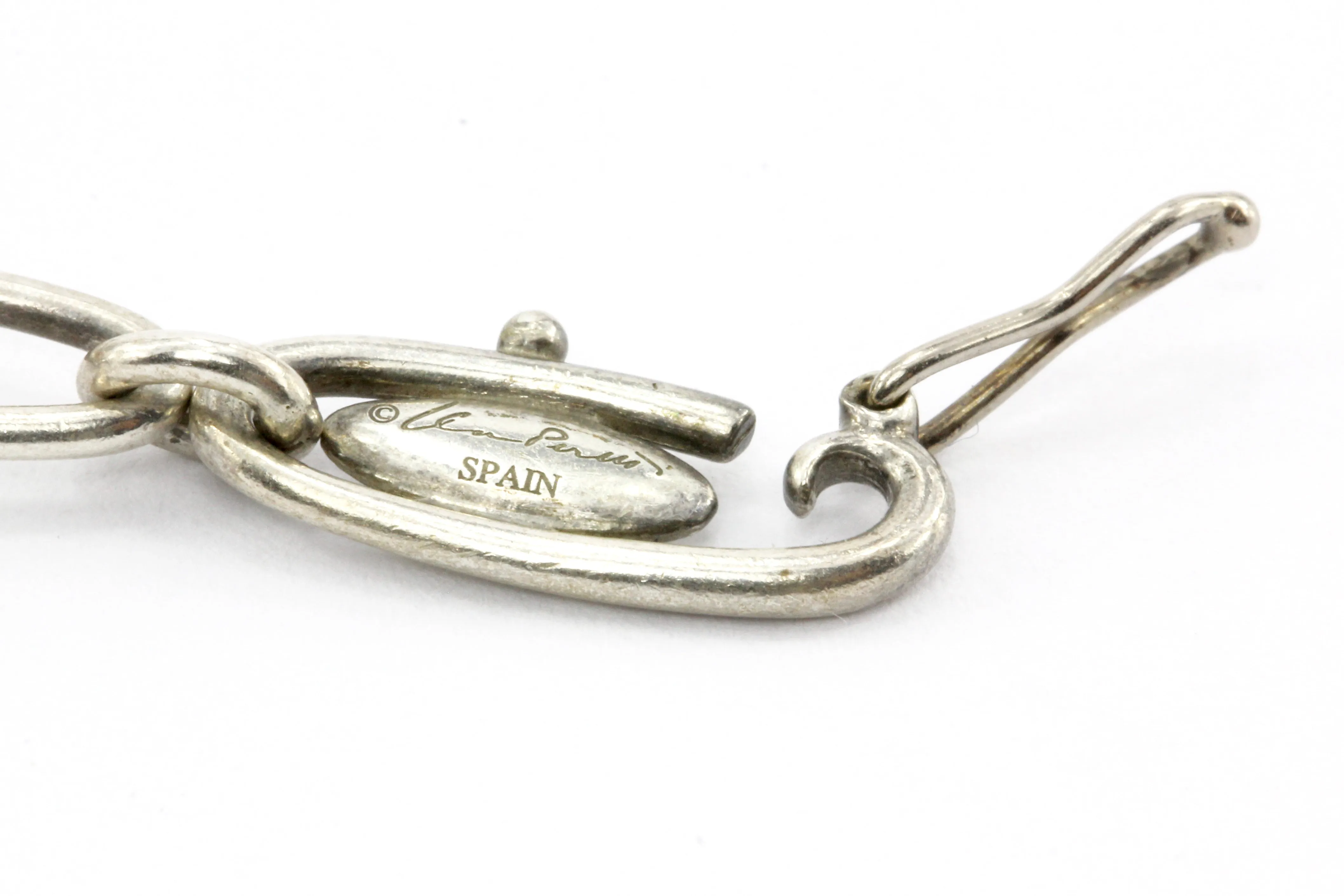 Tiffany & Co. Sterling Silver Multistage Five Charm Bracelet