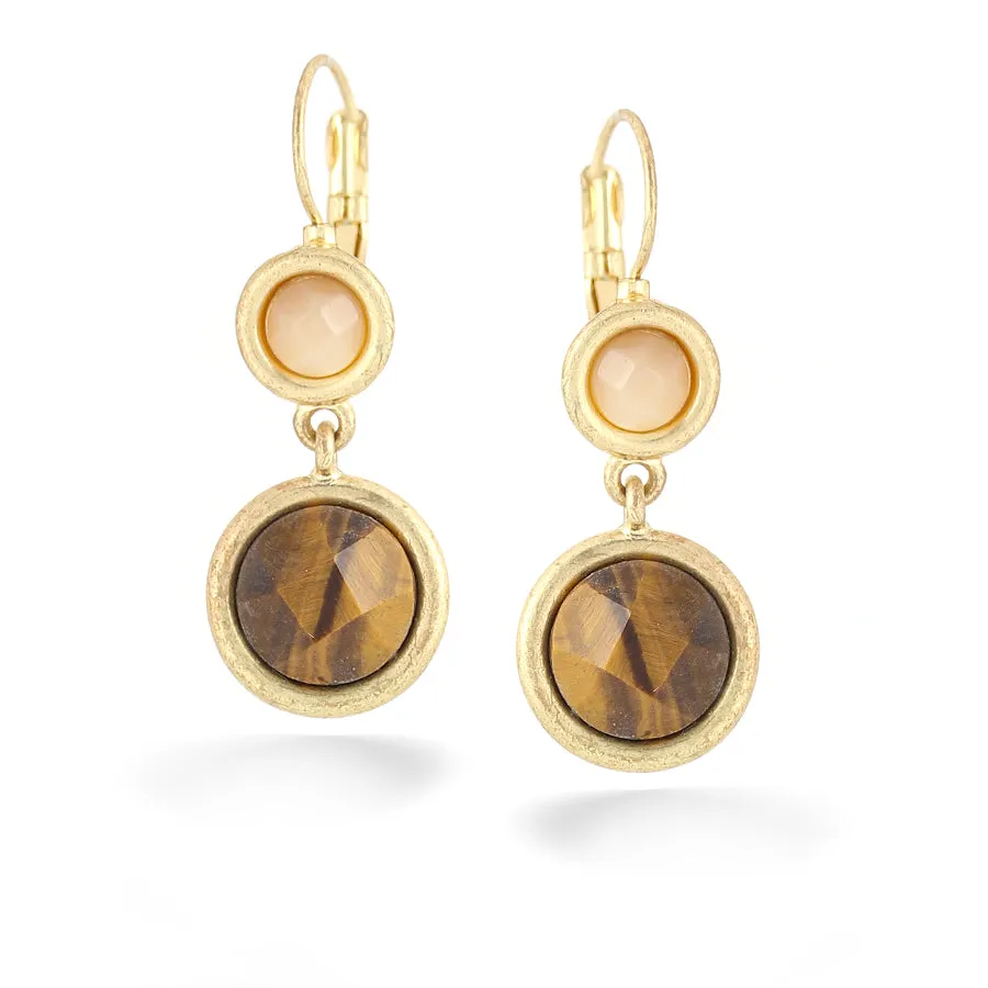 TIGER EYE  EARRINGS #191RD3601