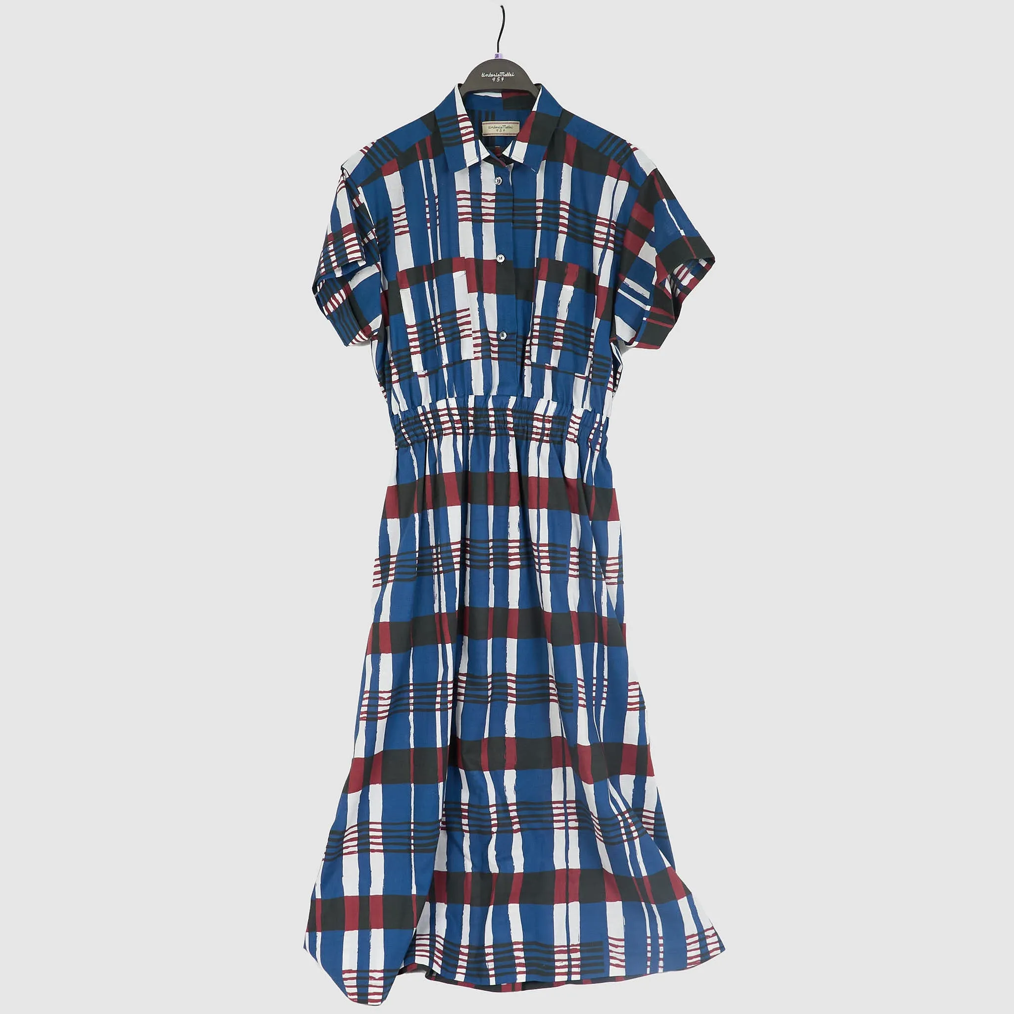 Tintoria Mattei Ladies Cotton Summer Plaid Dress