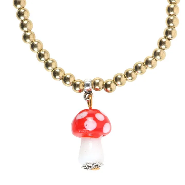 Toadstool Charm Bracelet