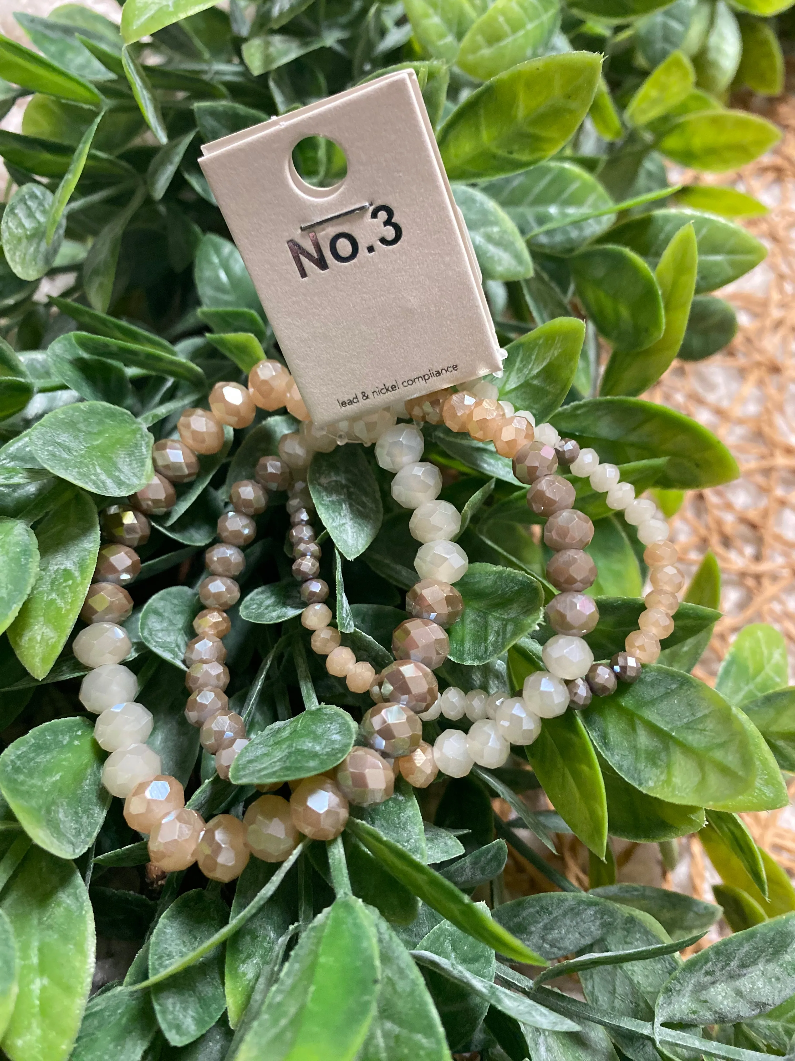Trio Set of Beaded Bracelets