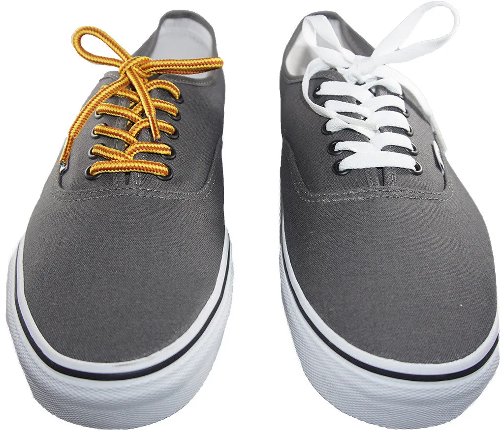 [True White / Bitter Chocolate] 35-36" Round Hiking Shoelaces for Vans
