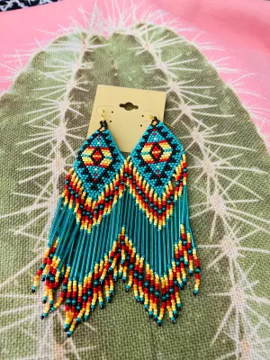 Turquoise Native Earring and Bracelet