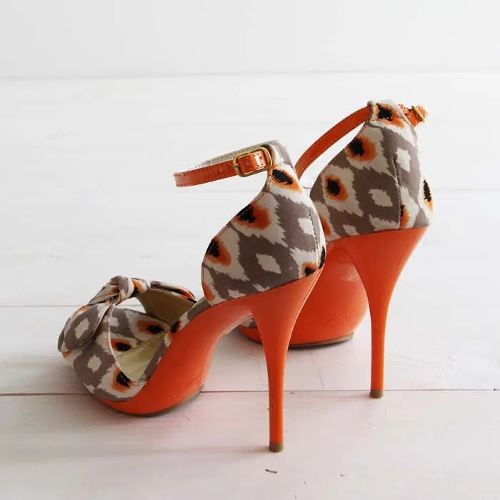 Twisted Vines Ikat Heels