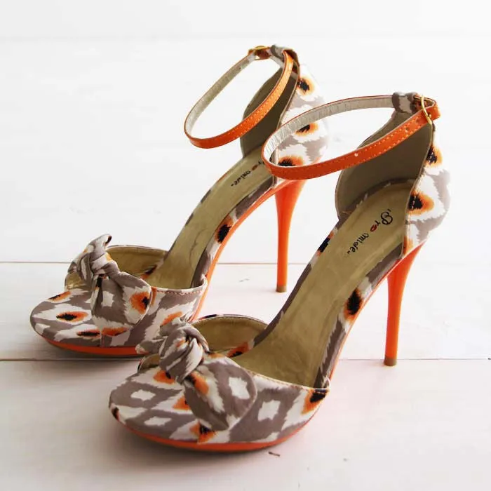 Twisted Vines Ikat Heels