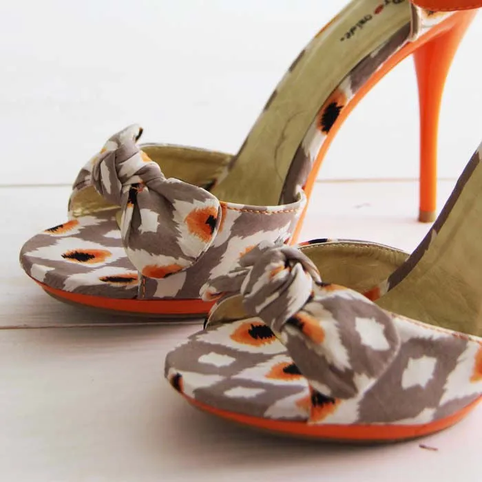 Twisted Vines Ikat Heels