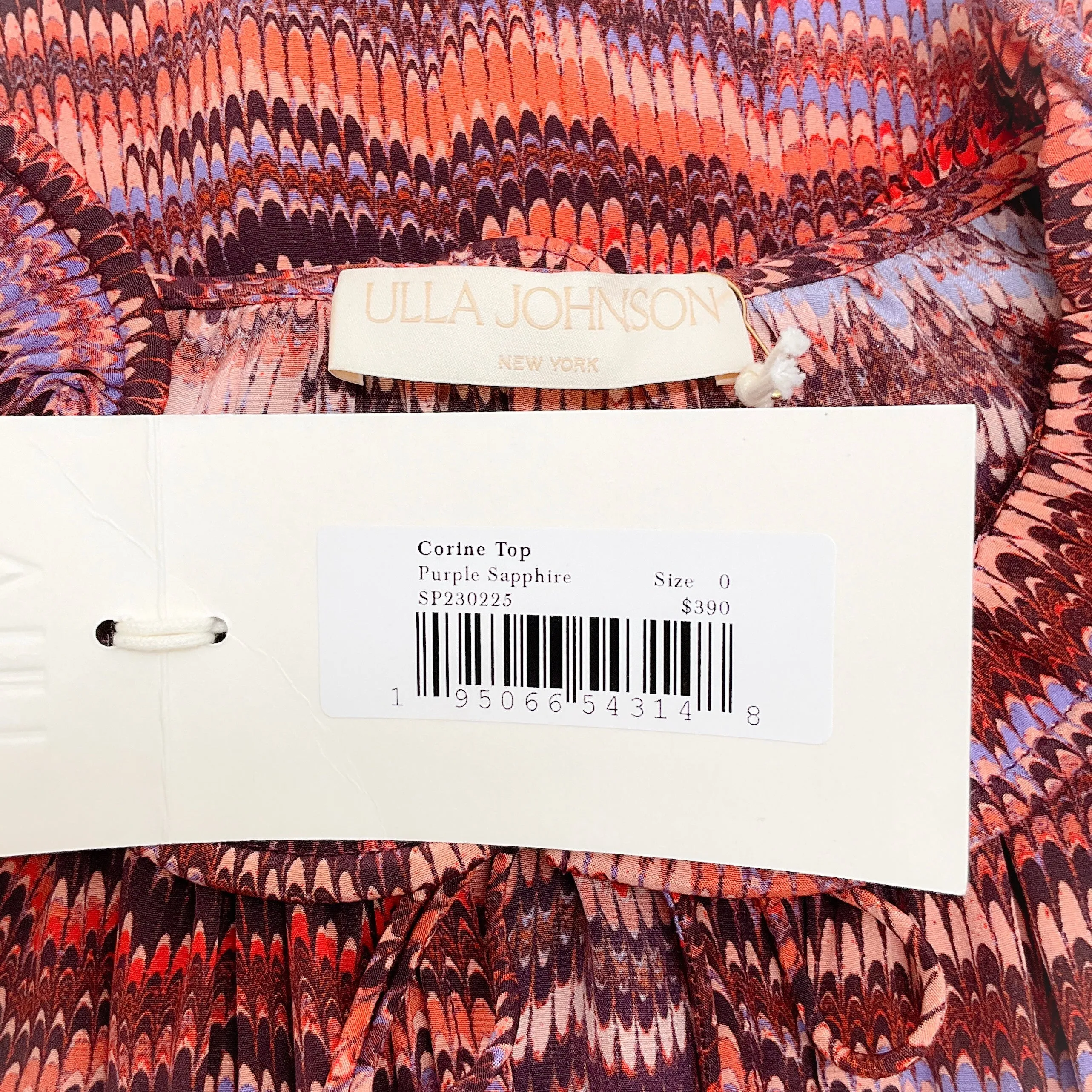 Ulla Johnson Purple Sapphire Corine Top