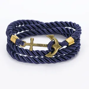 Unisex DIY Rope Hooks Charm Bracelets