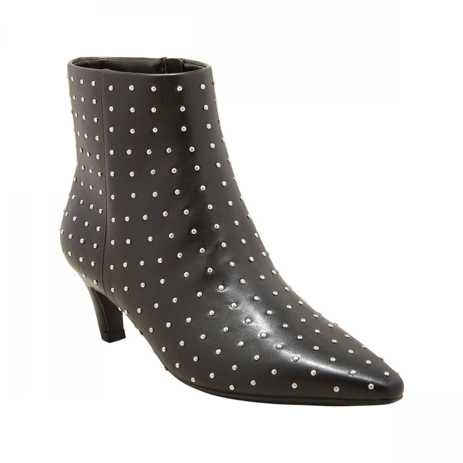 Universal Thread Womens Taylor Jet Studded Kitten Heel Ankle Boots Black 7.5M