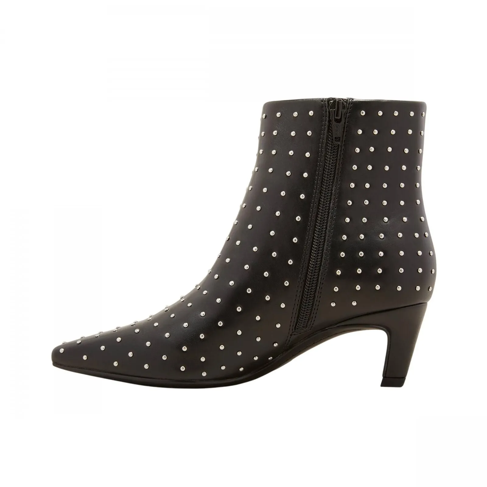 Universal Thread Womens Taylor Jet Studded Kitten Heel Ankle Boots Black 7.5M