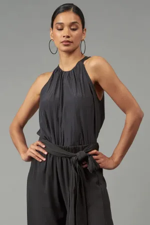 Vegan Leather Trim Halter, Lola & Sophie