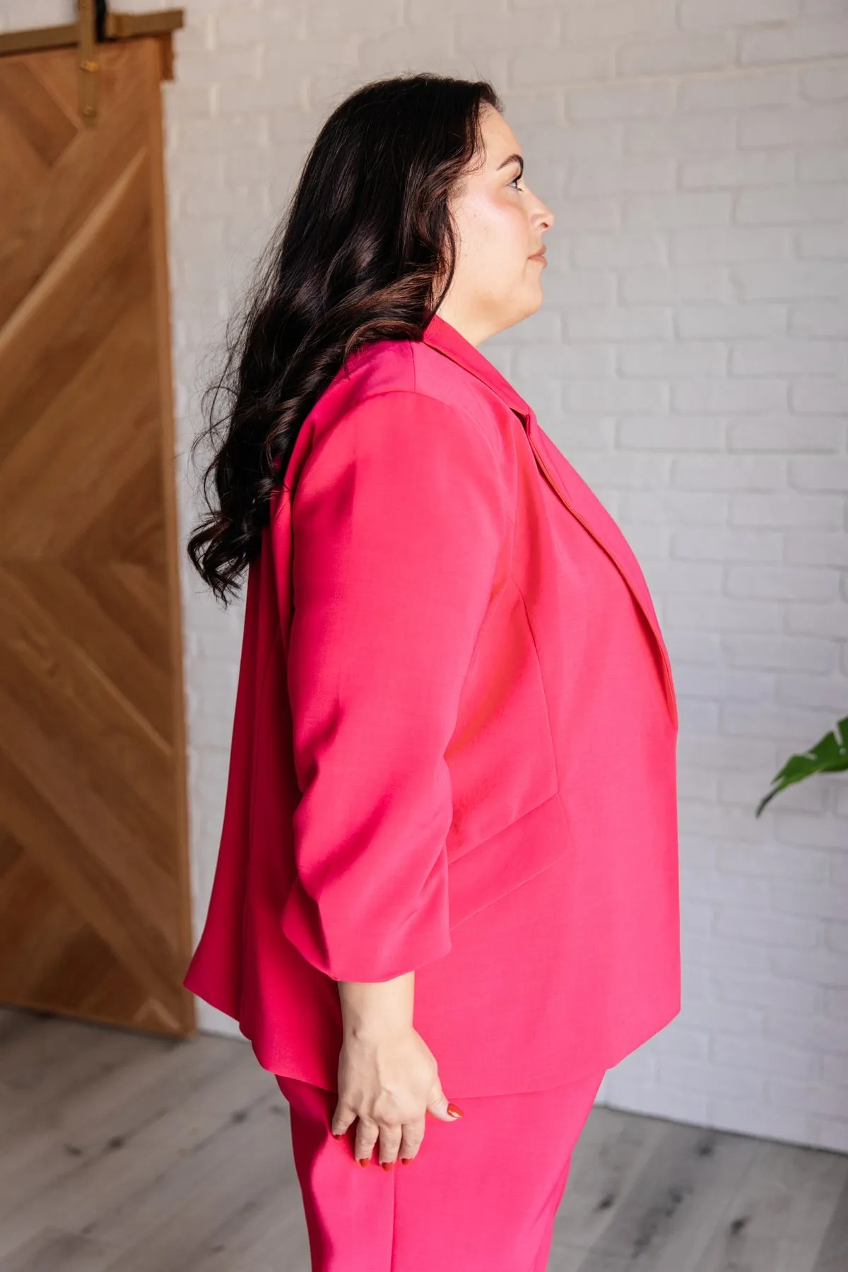 Vigilante Stuff Blazer In Hot Pink