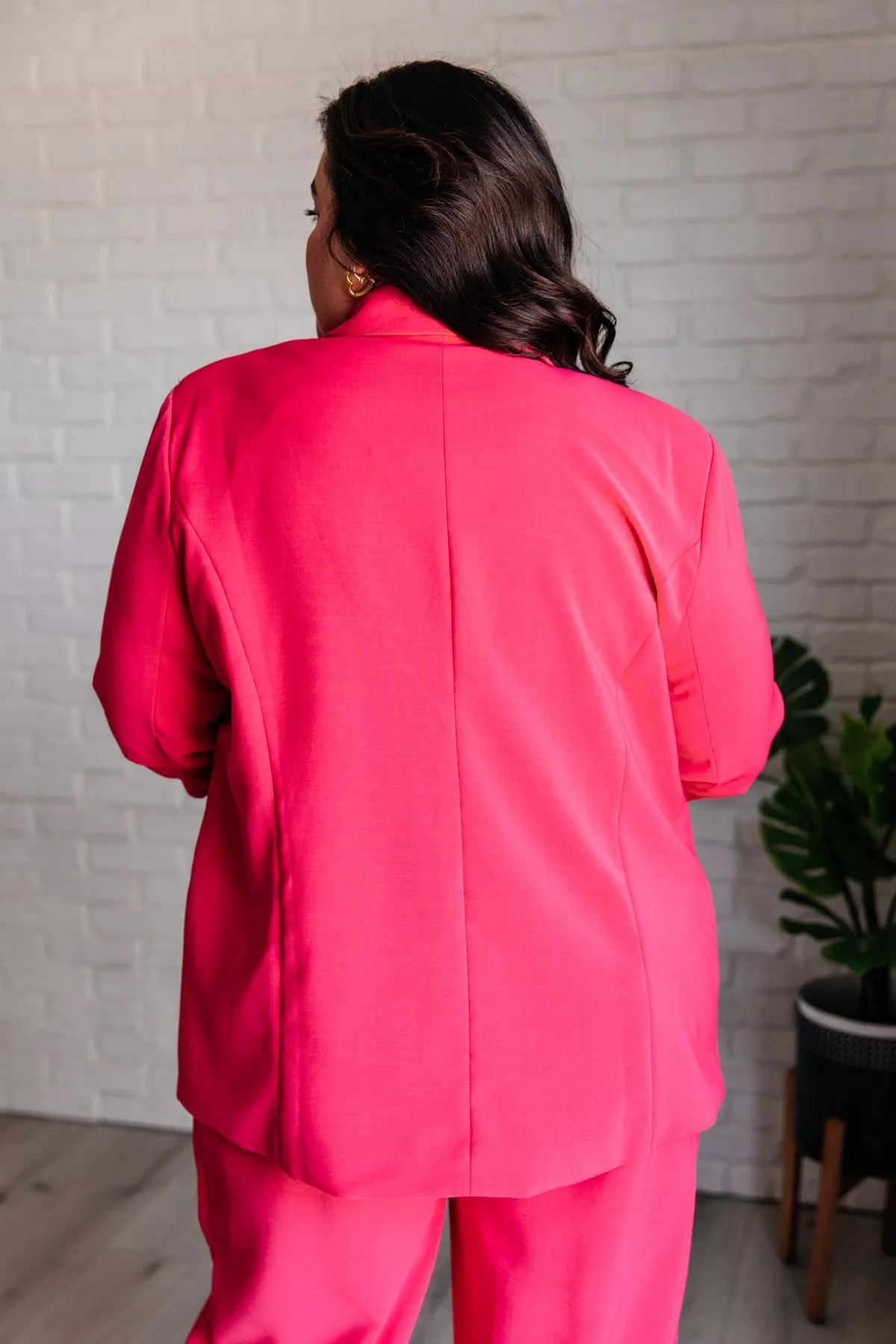 Vigilante Stuff Blazer In Hot Pink