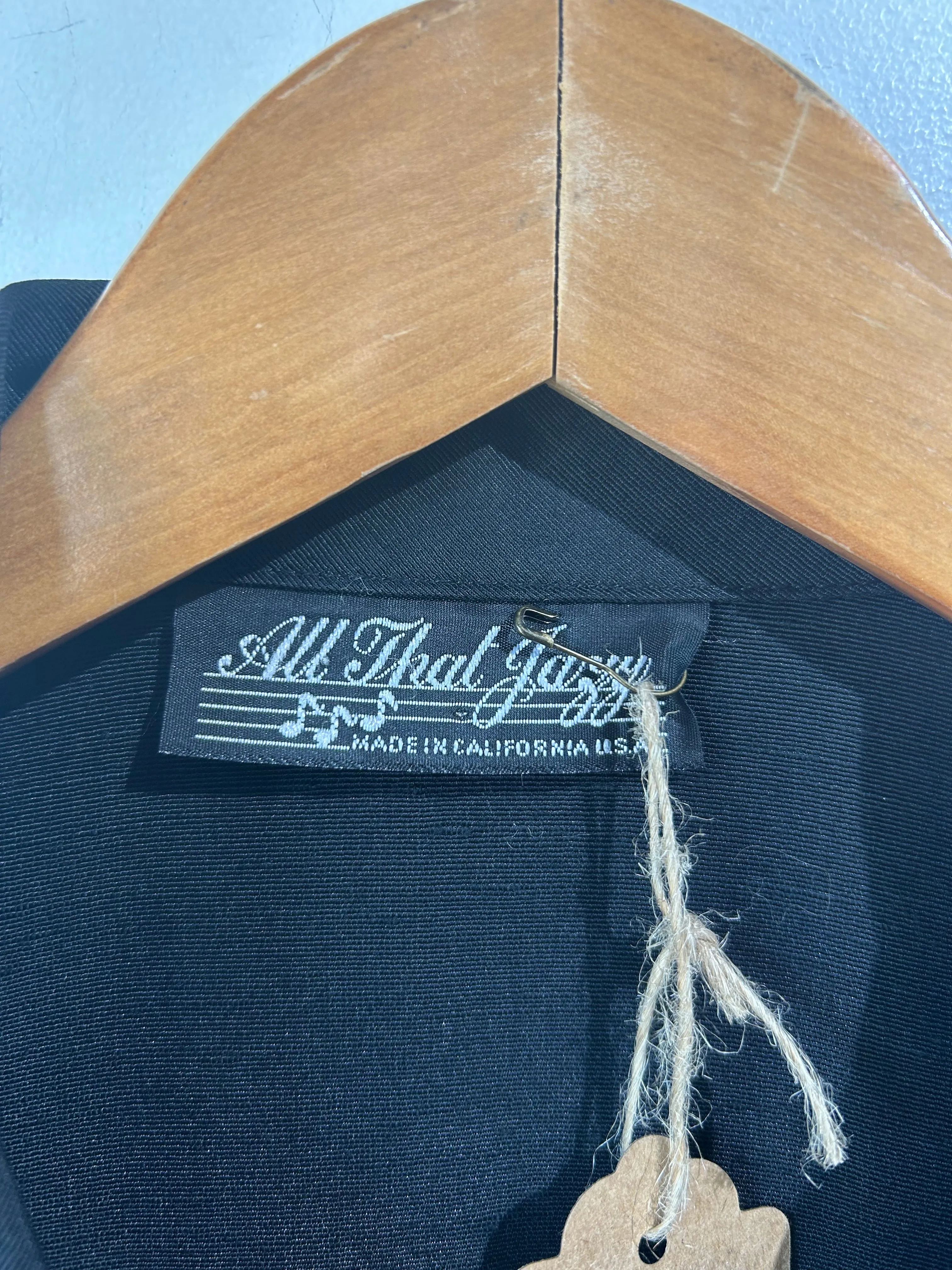 Vintage All That Jazz Black Ruffle Blazer