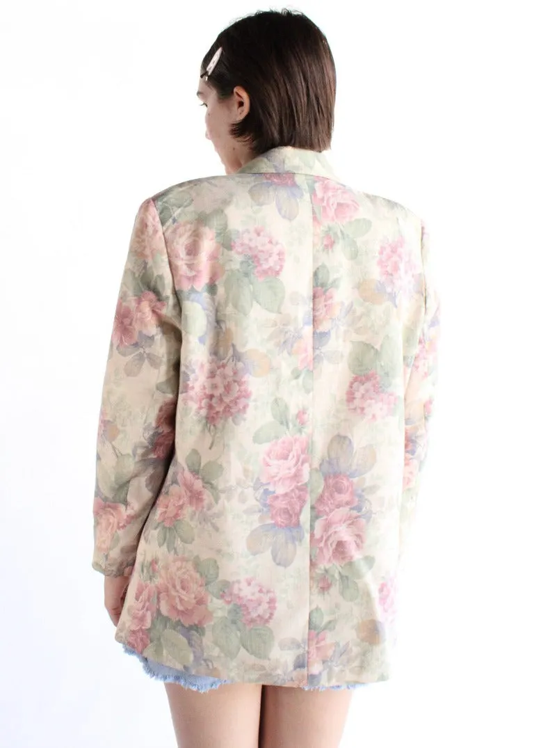 Vintage Floral Blazer S0410