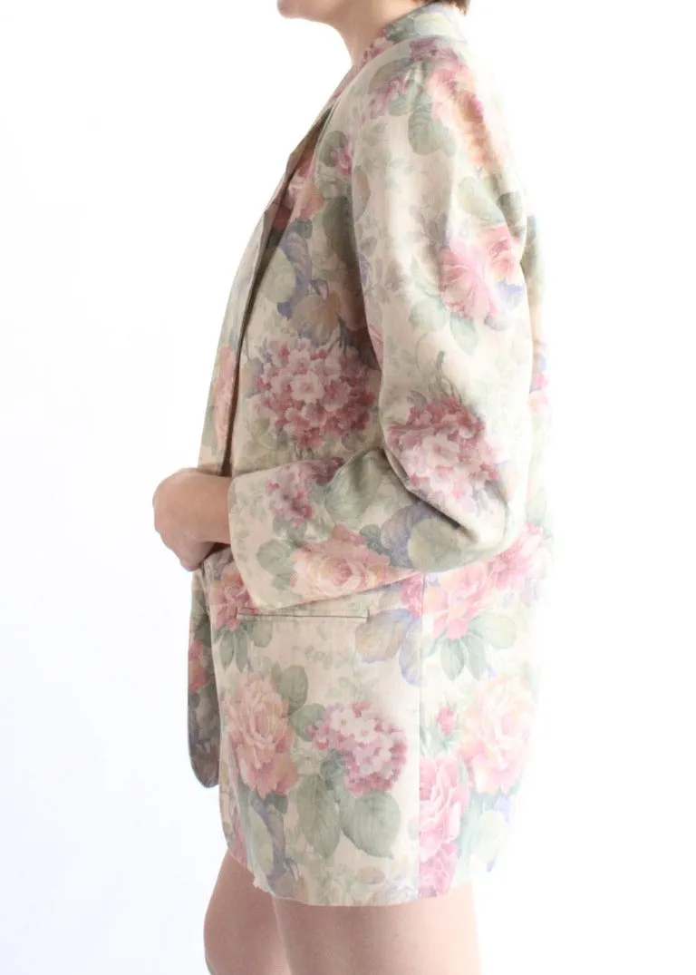Vintage Floral Blazer S0410