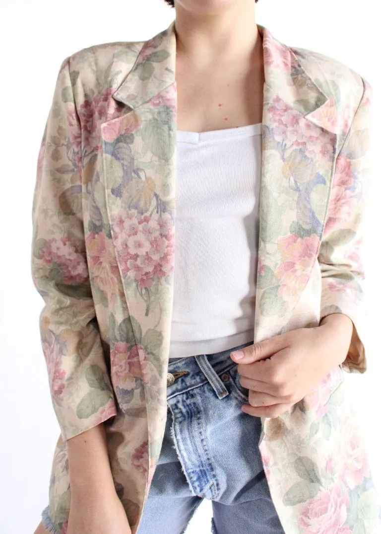 Vintage Floral Blazer S0410