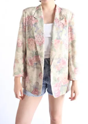 Vintage Floral Blazer S0410