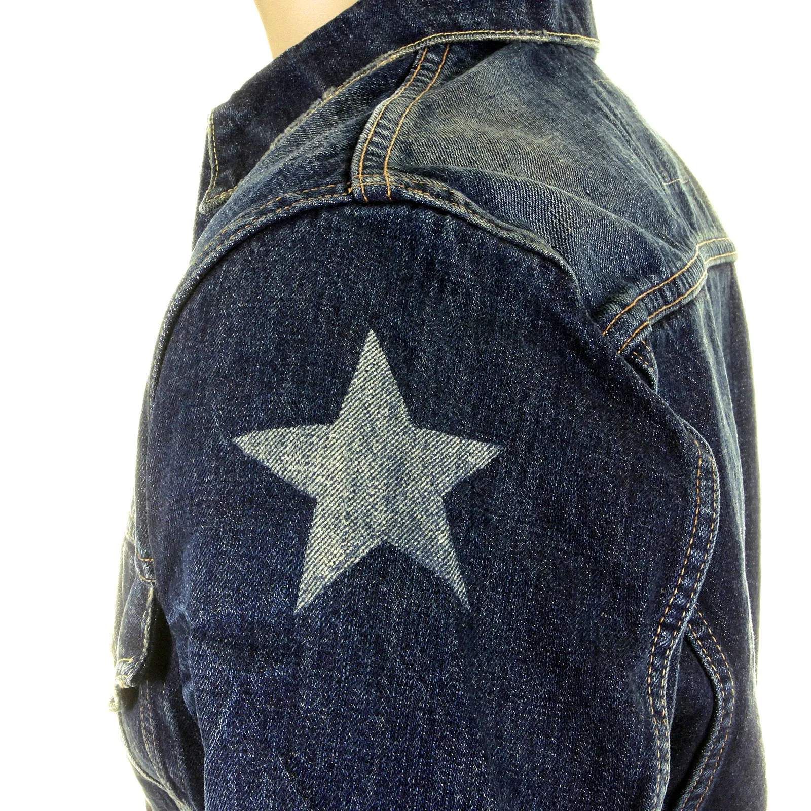 Vintage Lone Star 14oz Dark Hard Wash SC11901H Denim Jacket CANE2822