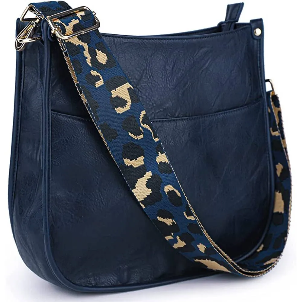Viva Terry Vegan Leather Crossbody Fashion Shoulder Bag Purse with Adjustable Strap | Multiple Colors